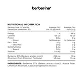 Switch Nutrition Berberine + 90 Capsules